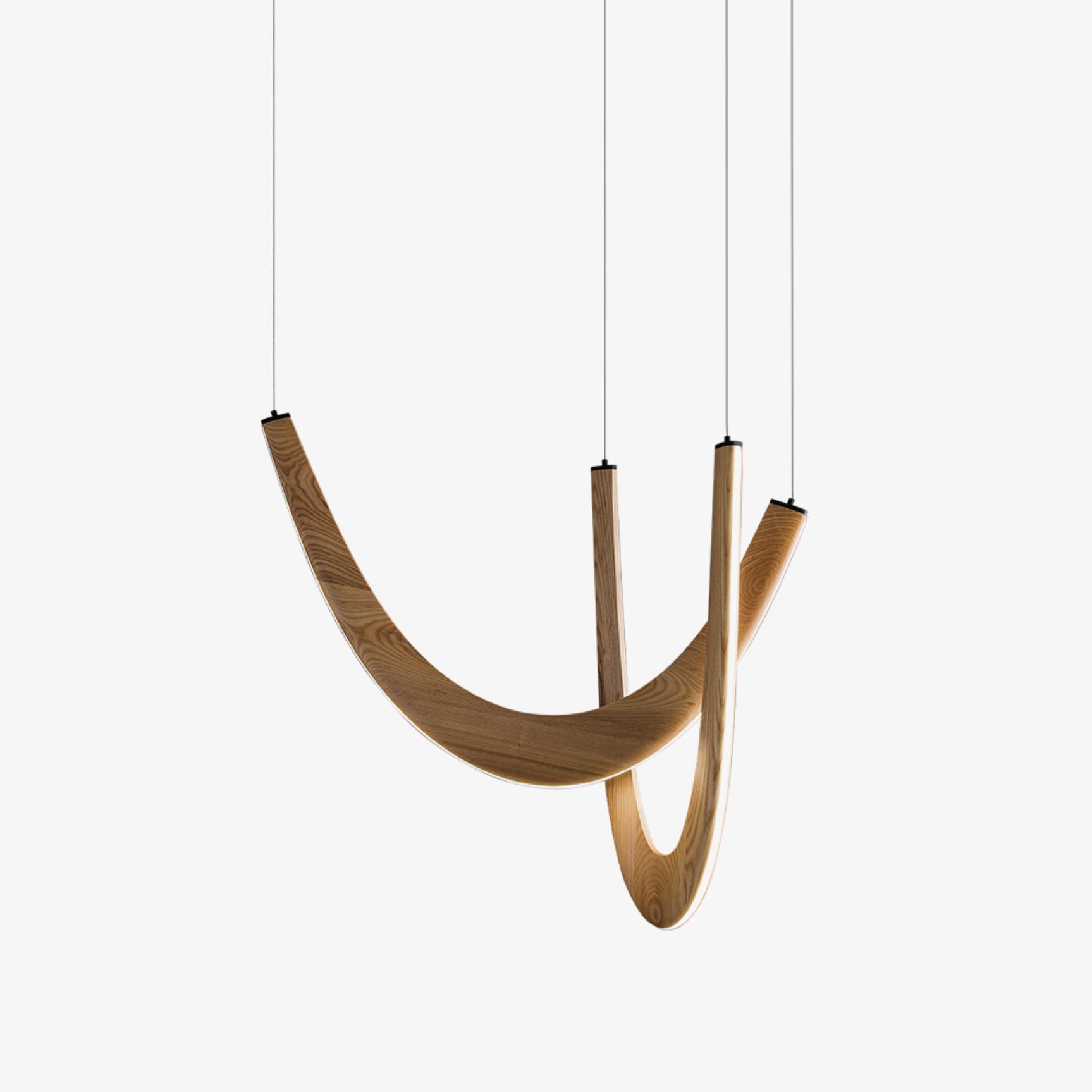 Layn U Vorm Houten Hanglamp