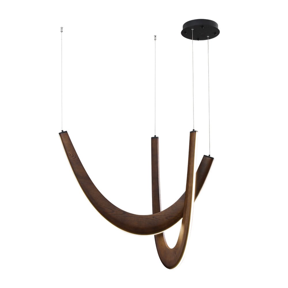 Layn U Vorm Houten Hanglamp