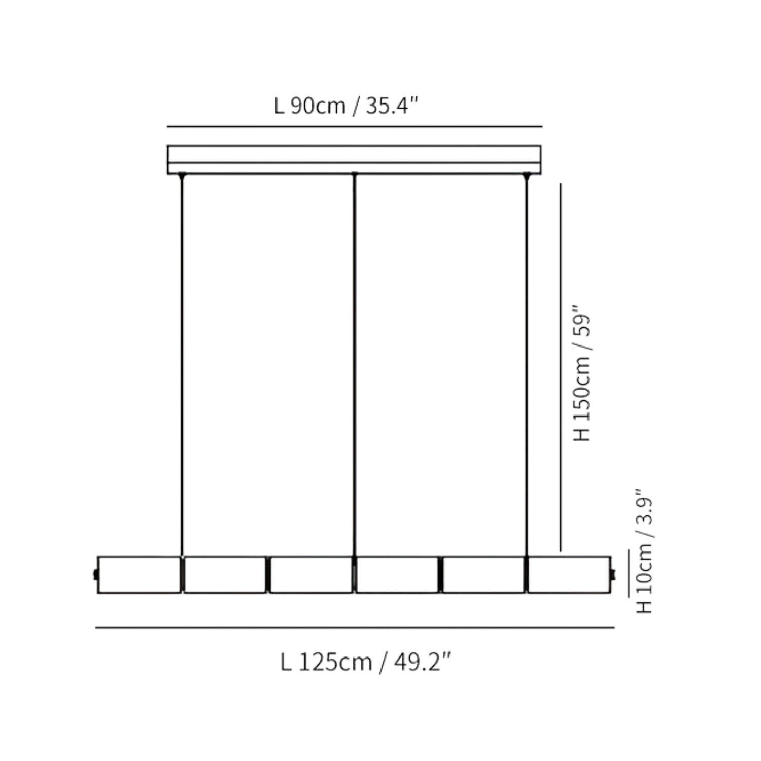 Mesonac Gesegmenteerde Hanglamp