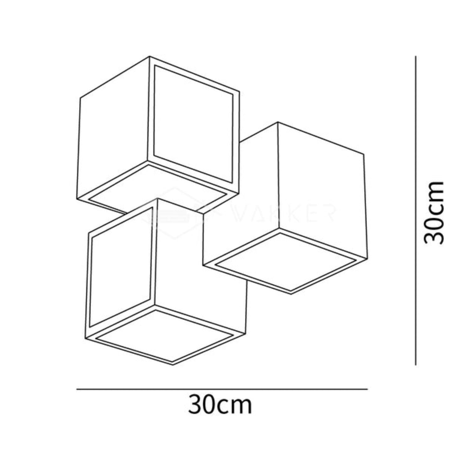 Geo Kubus Plafondlamp