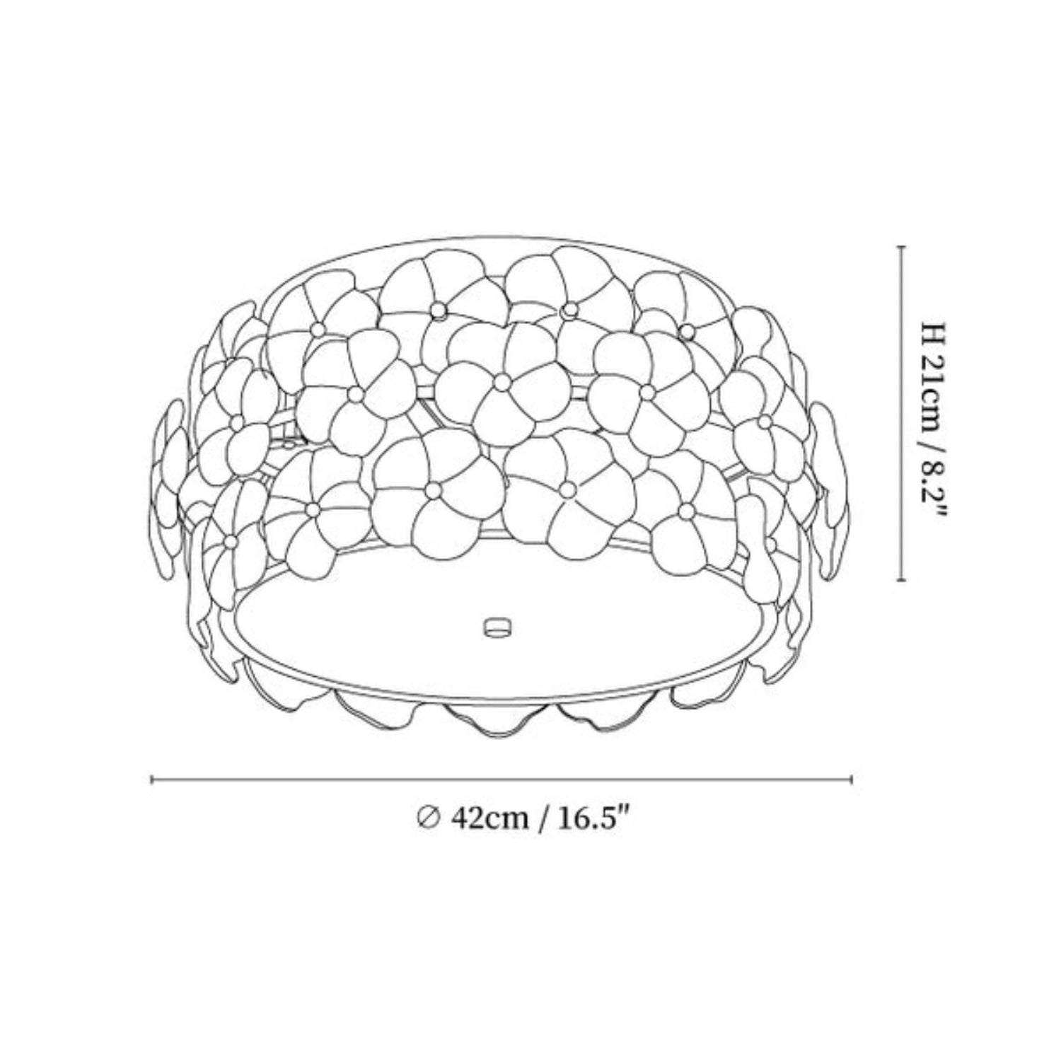 Regi Flower Plafondlamp