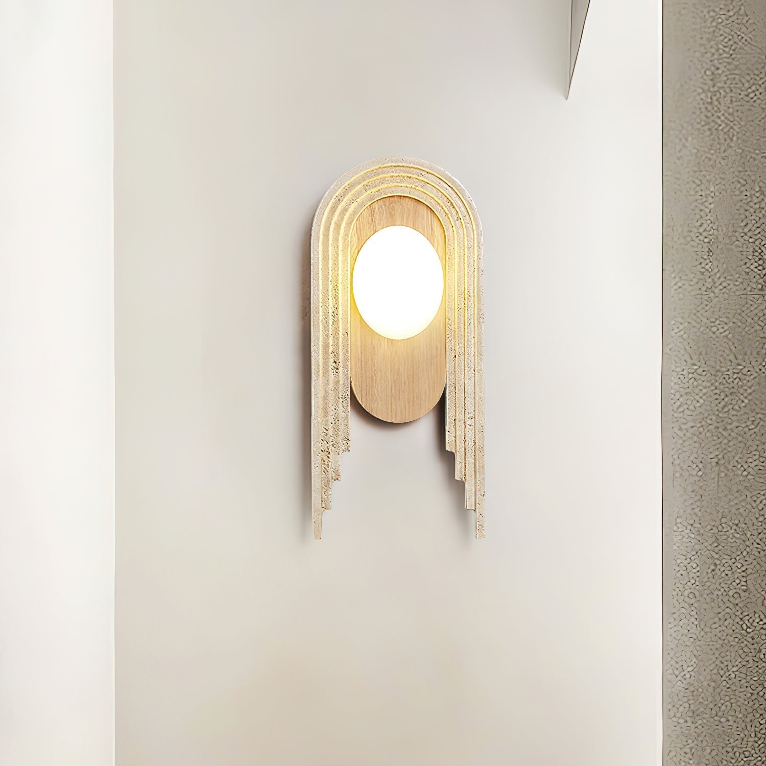 Belva Travertijnen Wandlamp