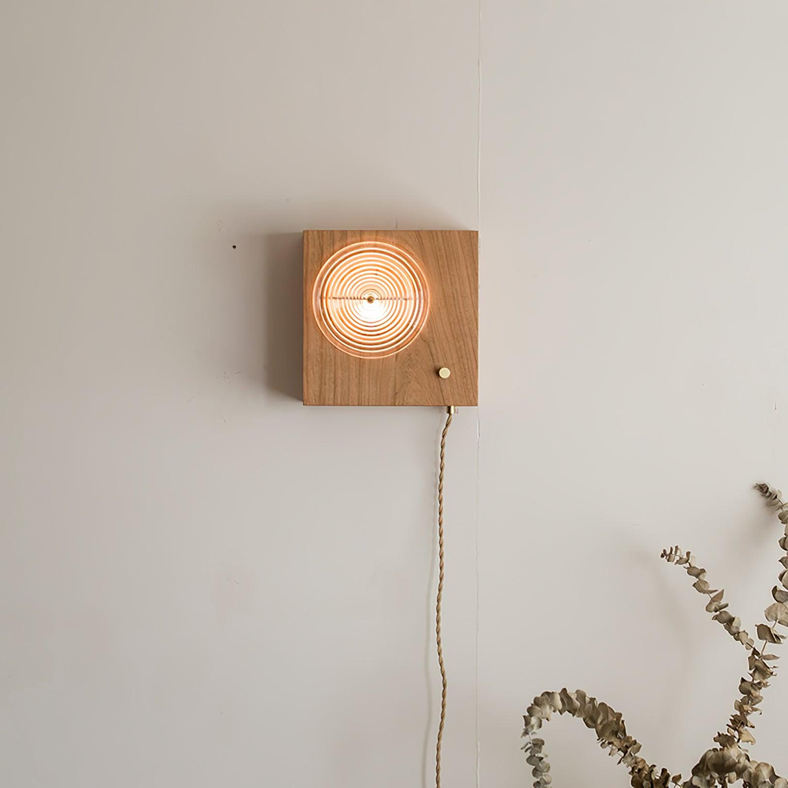 Houten Vintage Camera Wandlamp