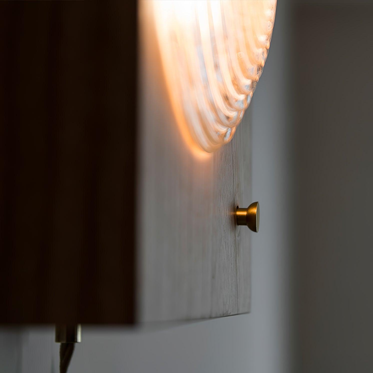 Houten Vintage Camera Wandlamp