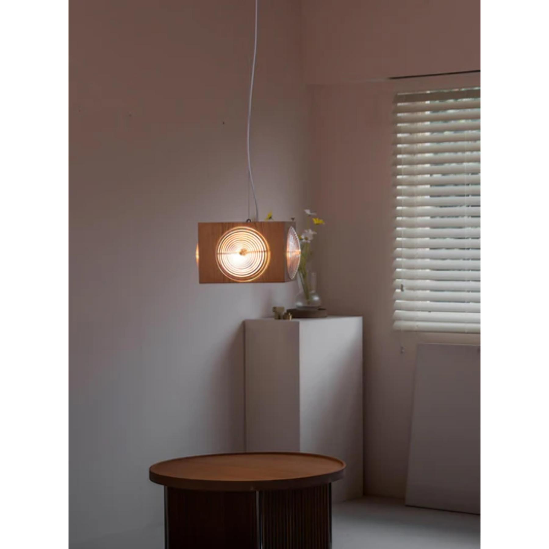 Houten Vintage Camera Hanglamp