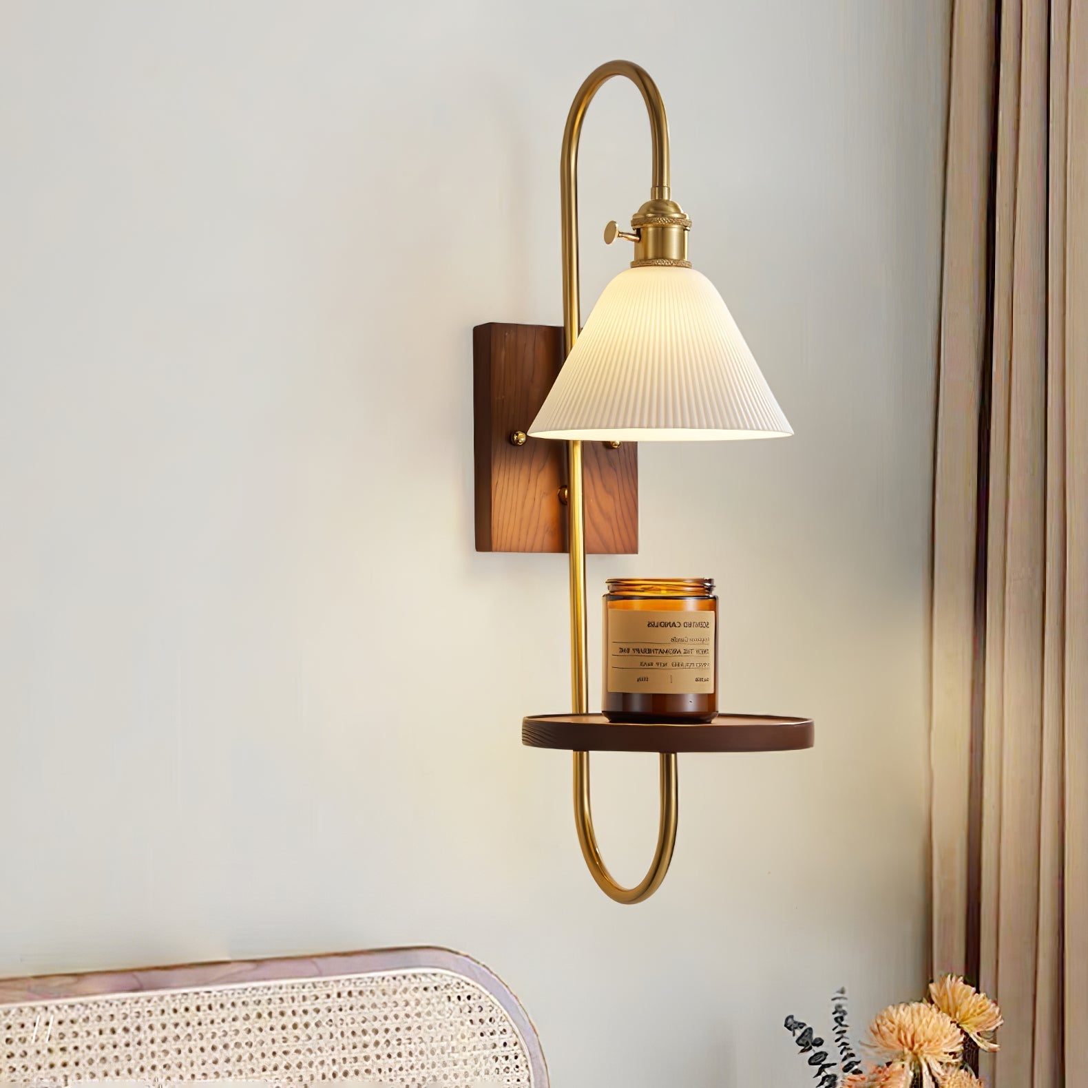 Vluro Wandlamp Met Plank