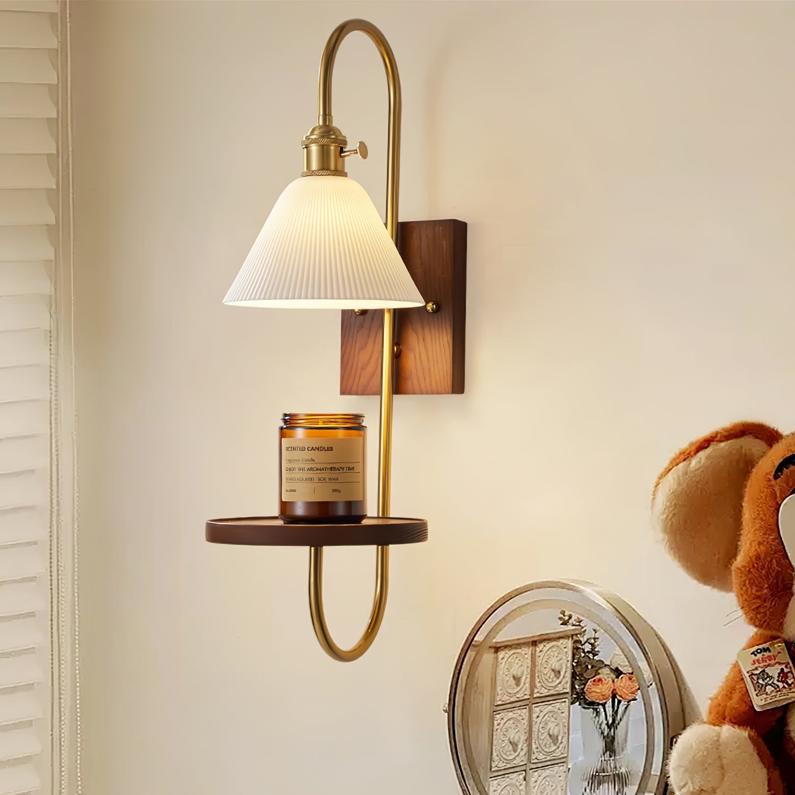 Vluro Wandlamp Met Plank