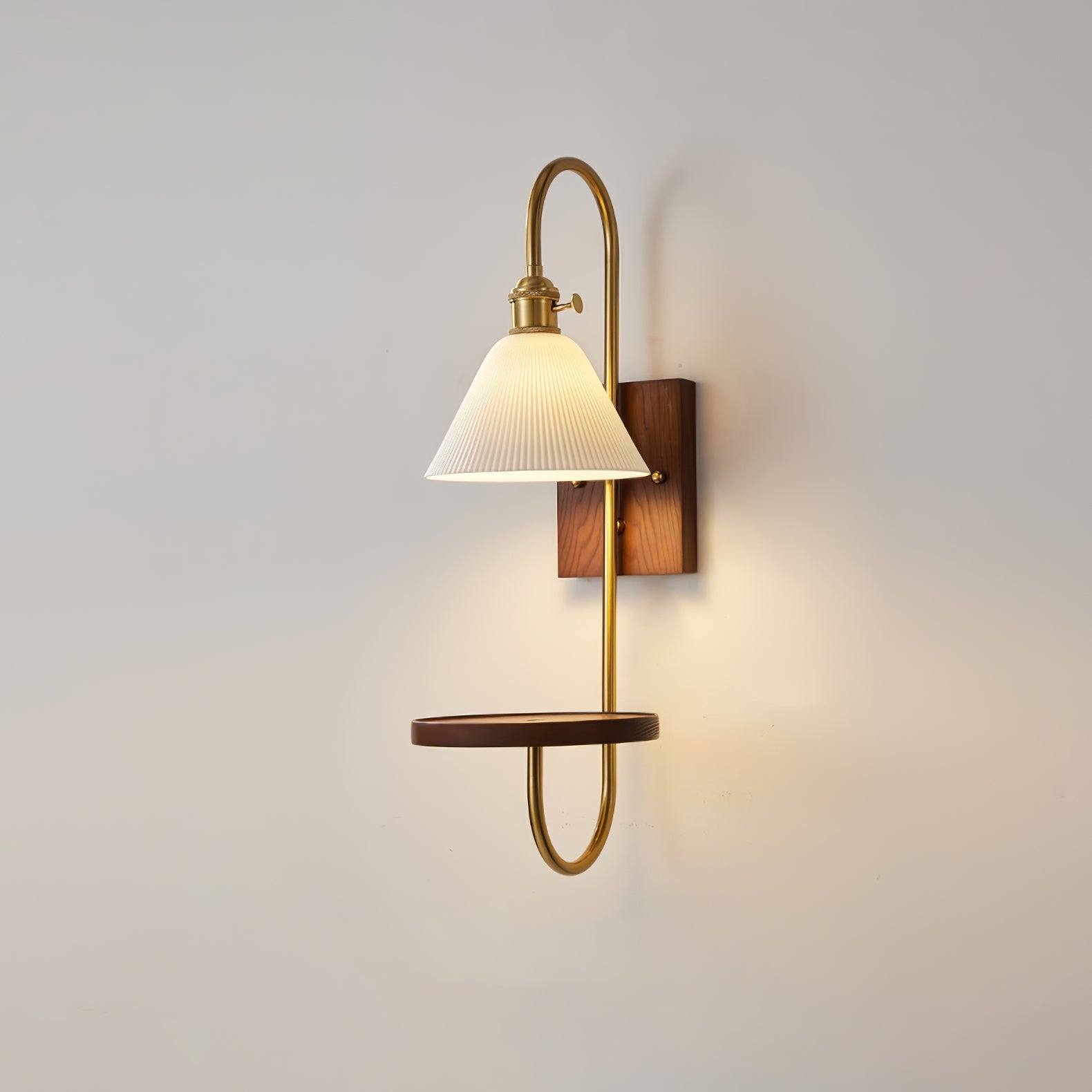 Vluro Wandlamp Met Plank