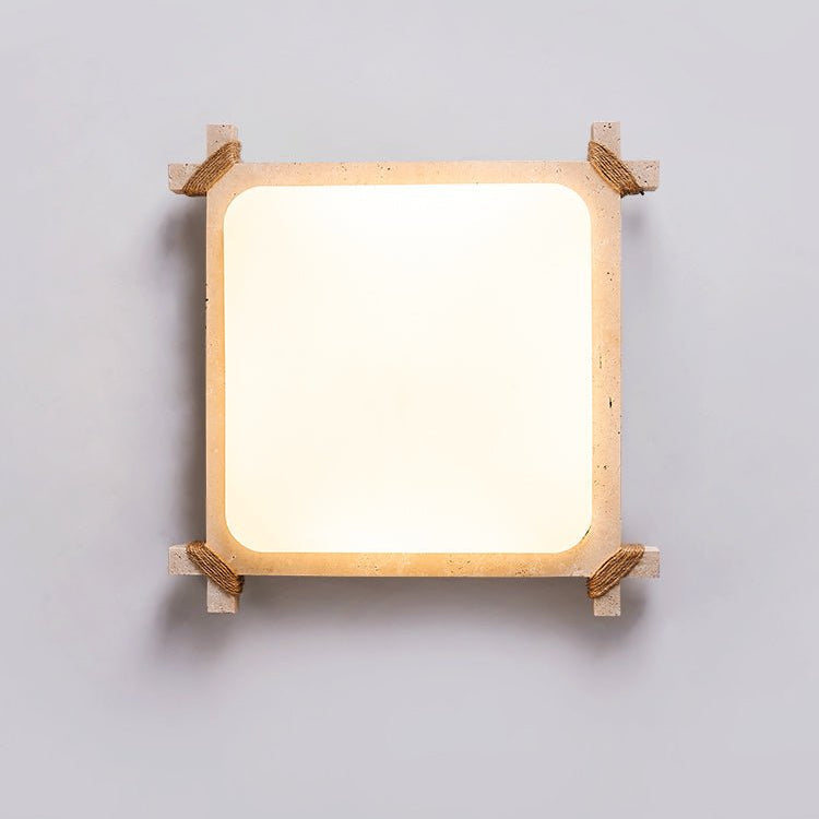 Xelan Travertijnen Plafondlamp