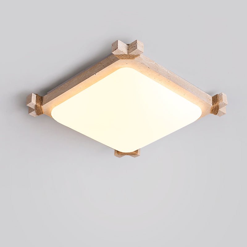 Xelan Travertijnen Plafondlamp