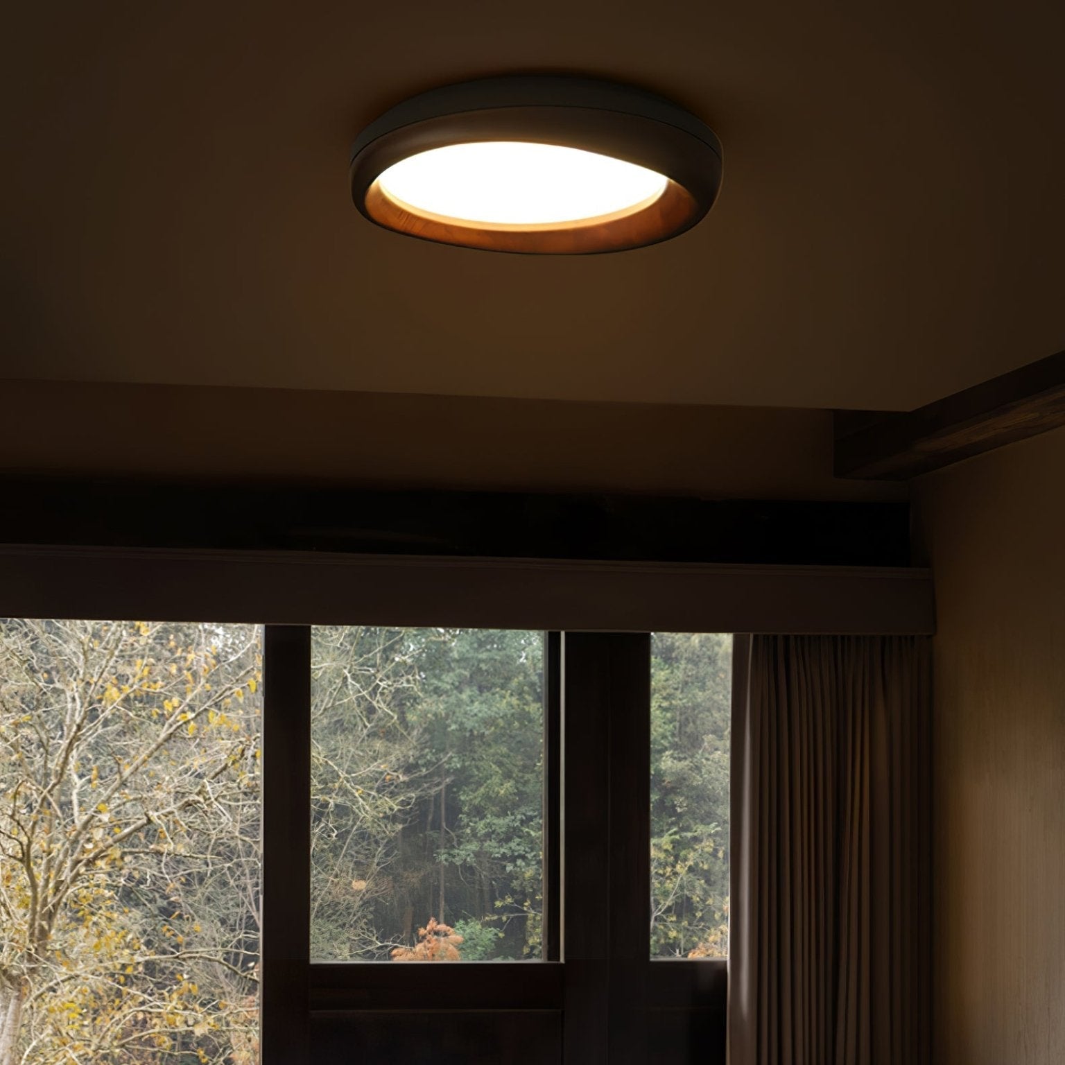 Besca Houten Plafondlamp