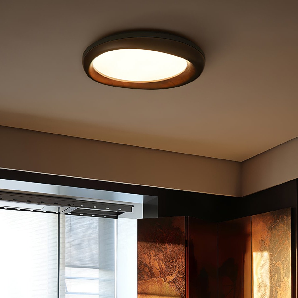 Besca Houten Plafondlamp