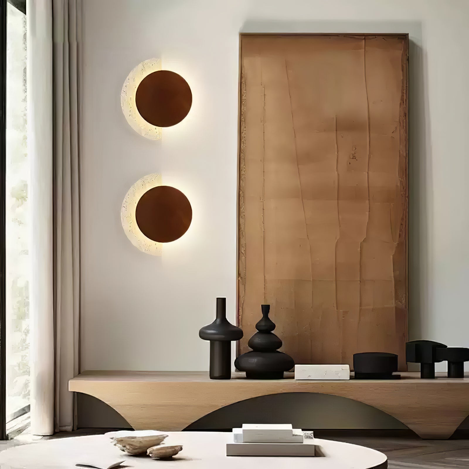 Hesco Travertijnen Wandlamp