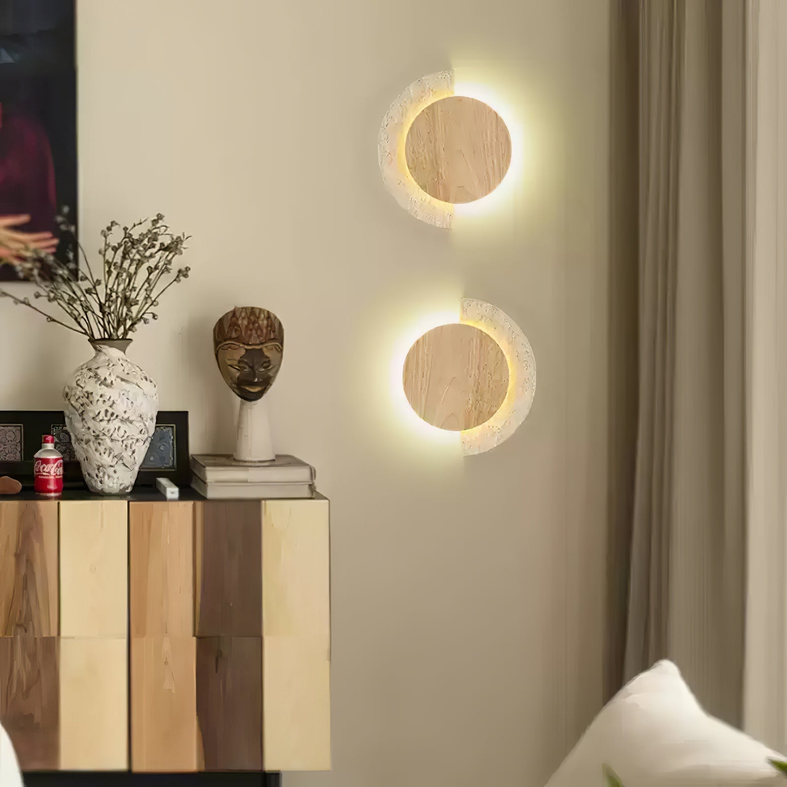 Hesco Travertijnen Wandlamp