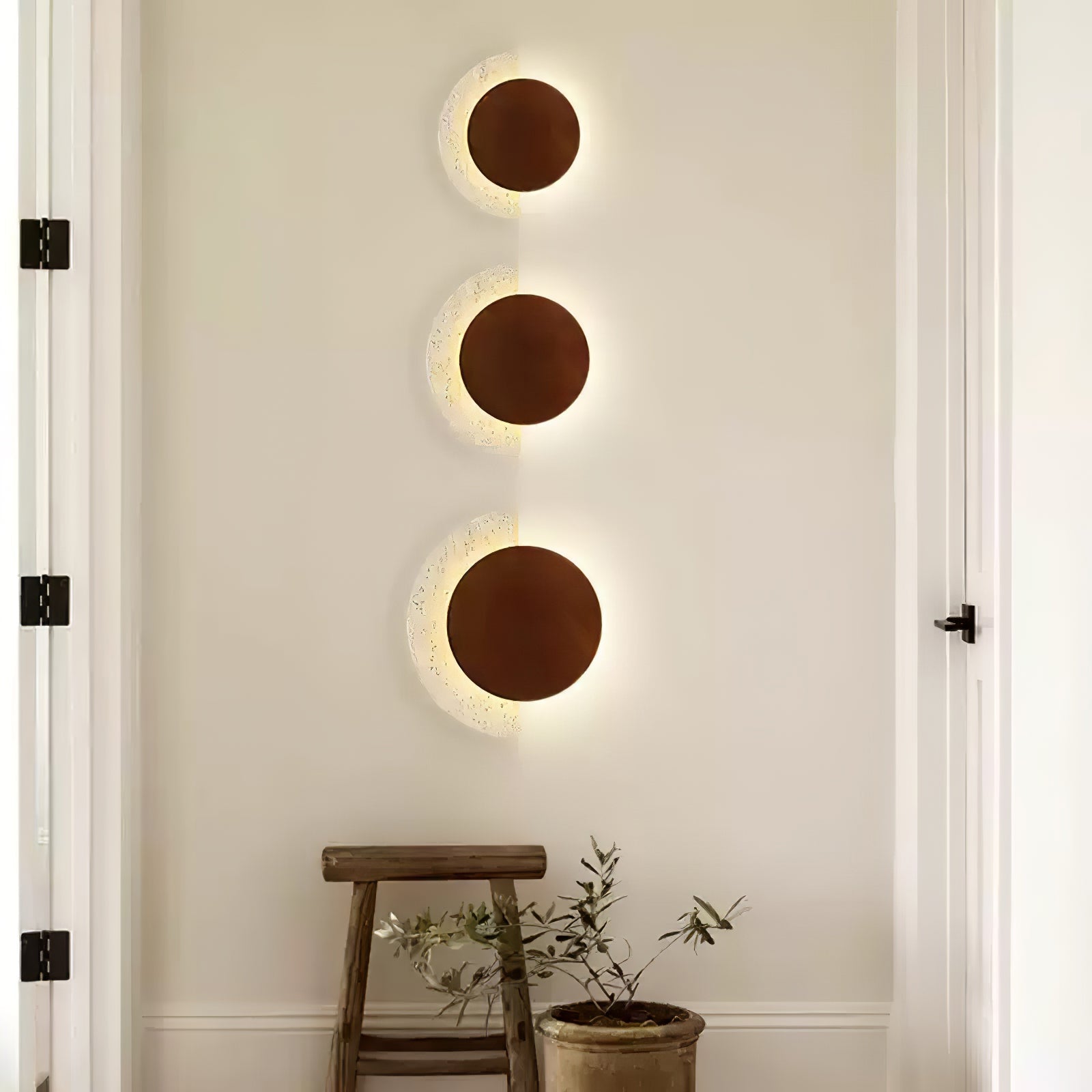 Hesco Travertijnen Wandlamp