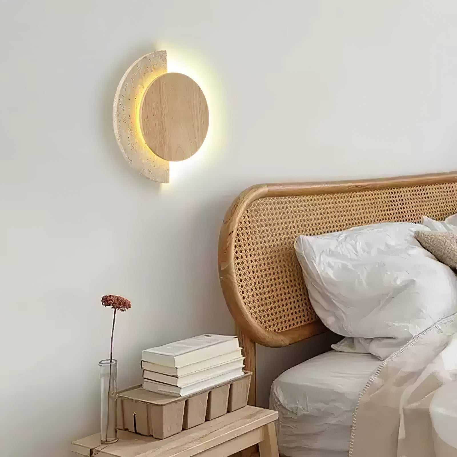 Hesco Travertijnen Wandlamp