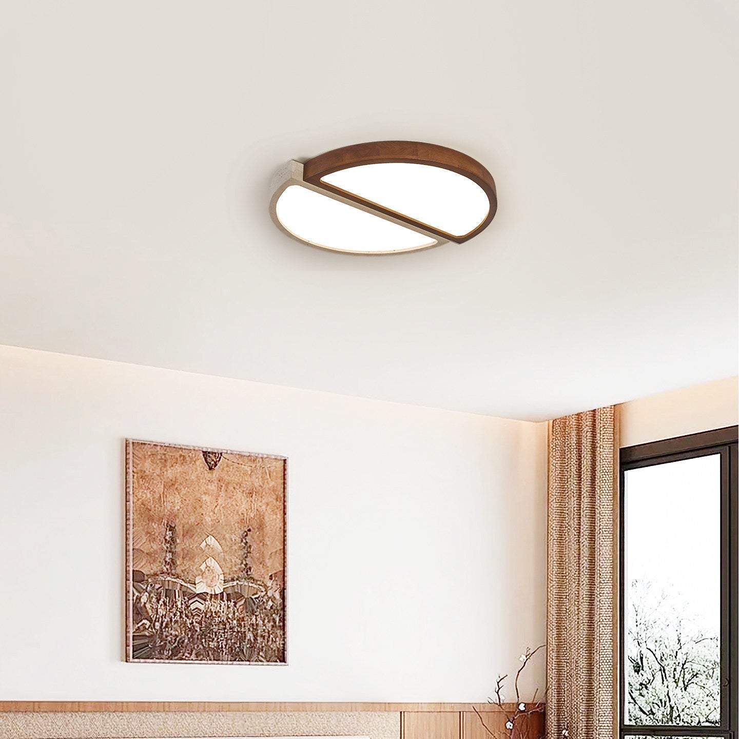 Zyresca Travertijnen Plafondlamp