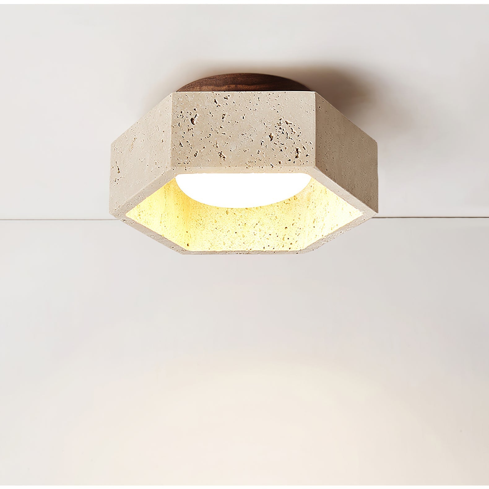 Cemis Natuursteen Plafondlamp