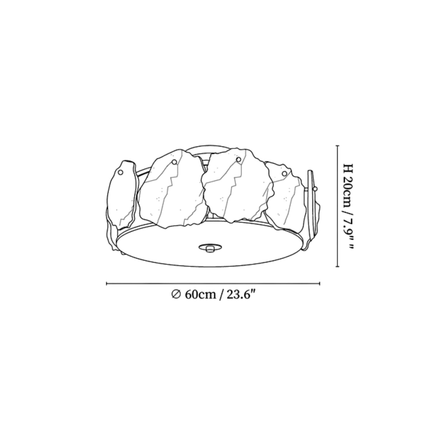 Morefa Albasten Plafondlamp