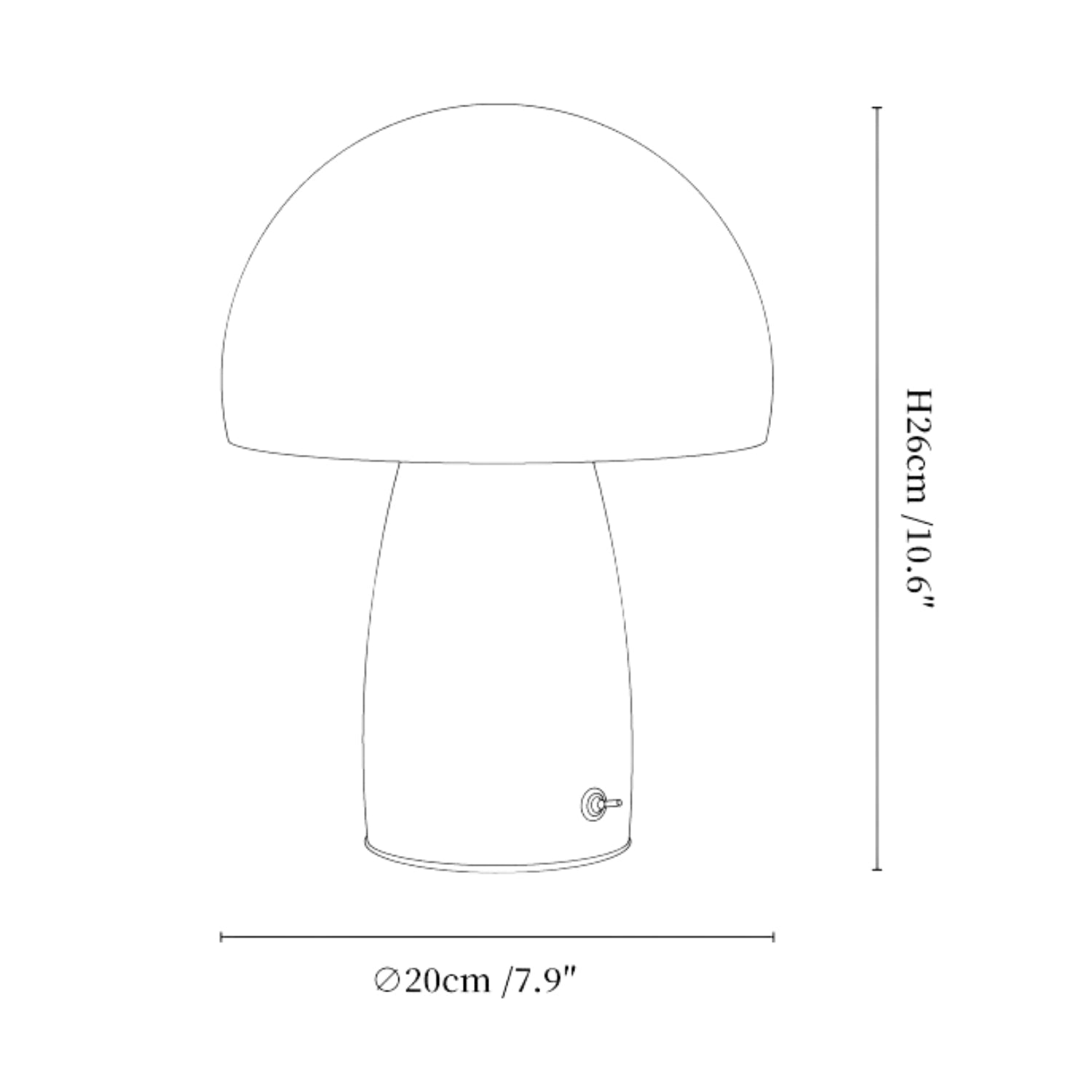 Melsy Mushroom Tafellamp