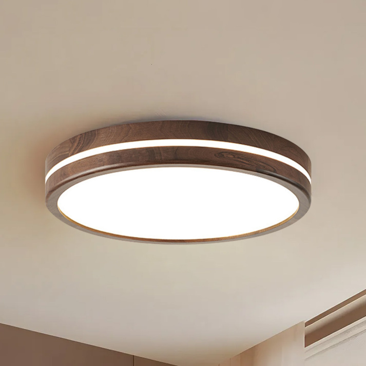Zoulon Houten Japandi Plafondlamp