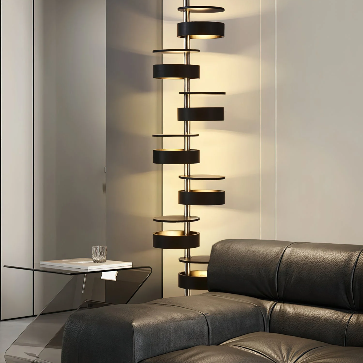 Qenisca Houten Vloerlamp