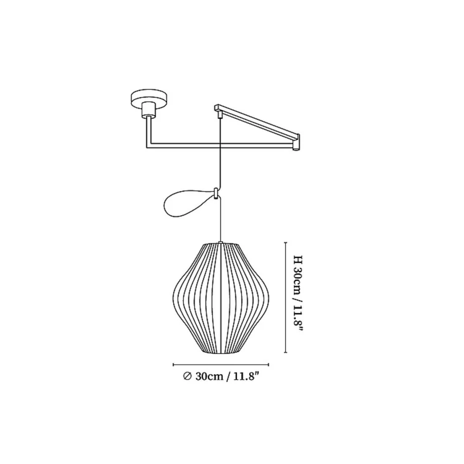 Nelson Swing Arm Hanglamp