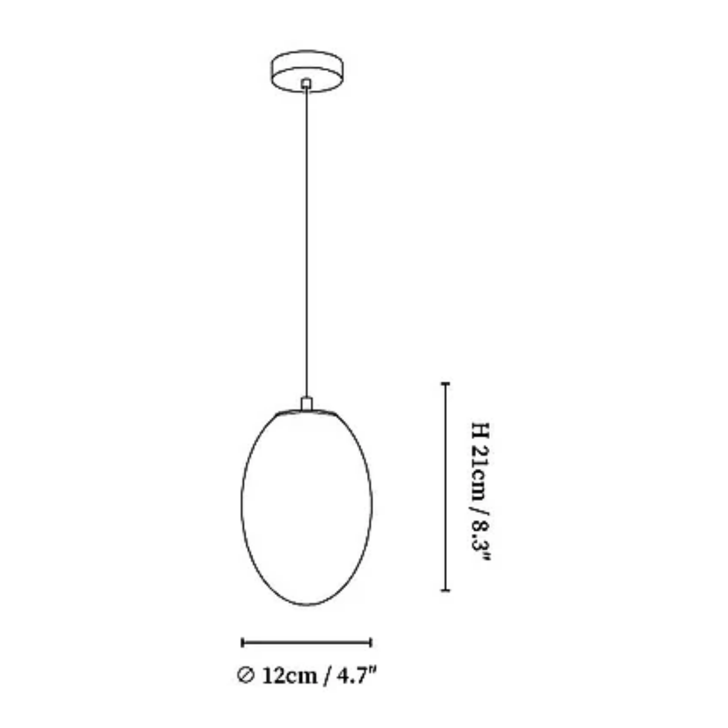 Melusia Albasten Hanglamp