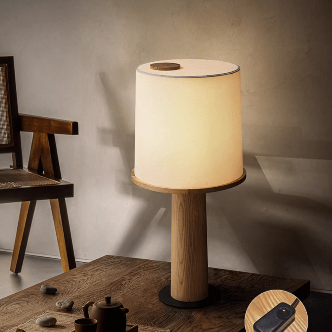 Teza Houten Tafellamp