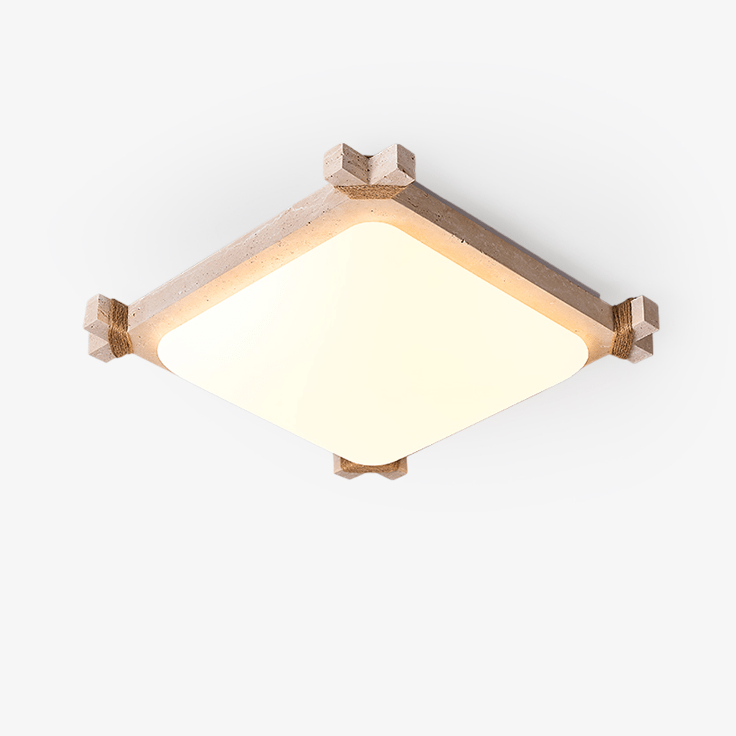 Xelan Travertijnen Plafondlamp
