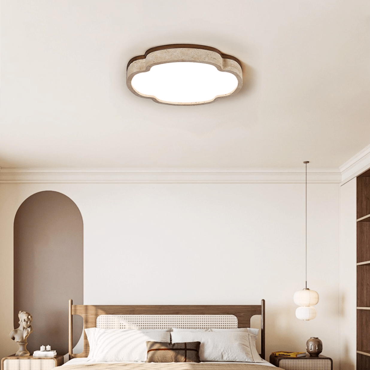 Couzo Travertijnen Wolkvorm Plafondlamp
