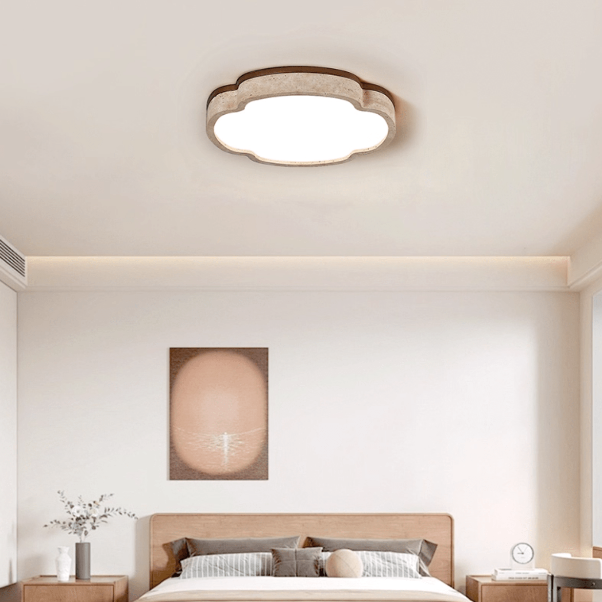 Couzo Travertijnen Wolkvorm Plafondlamp