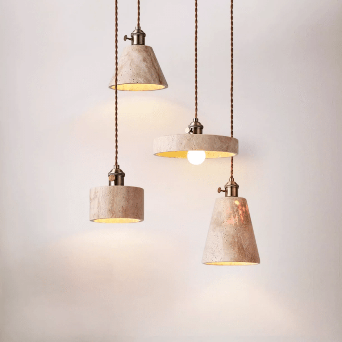 Cellos Travertijnen Hanglamp