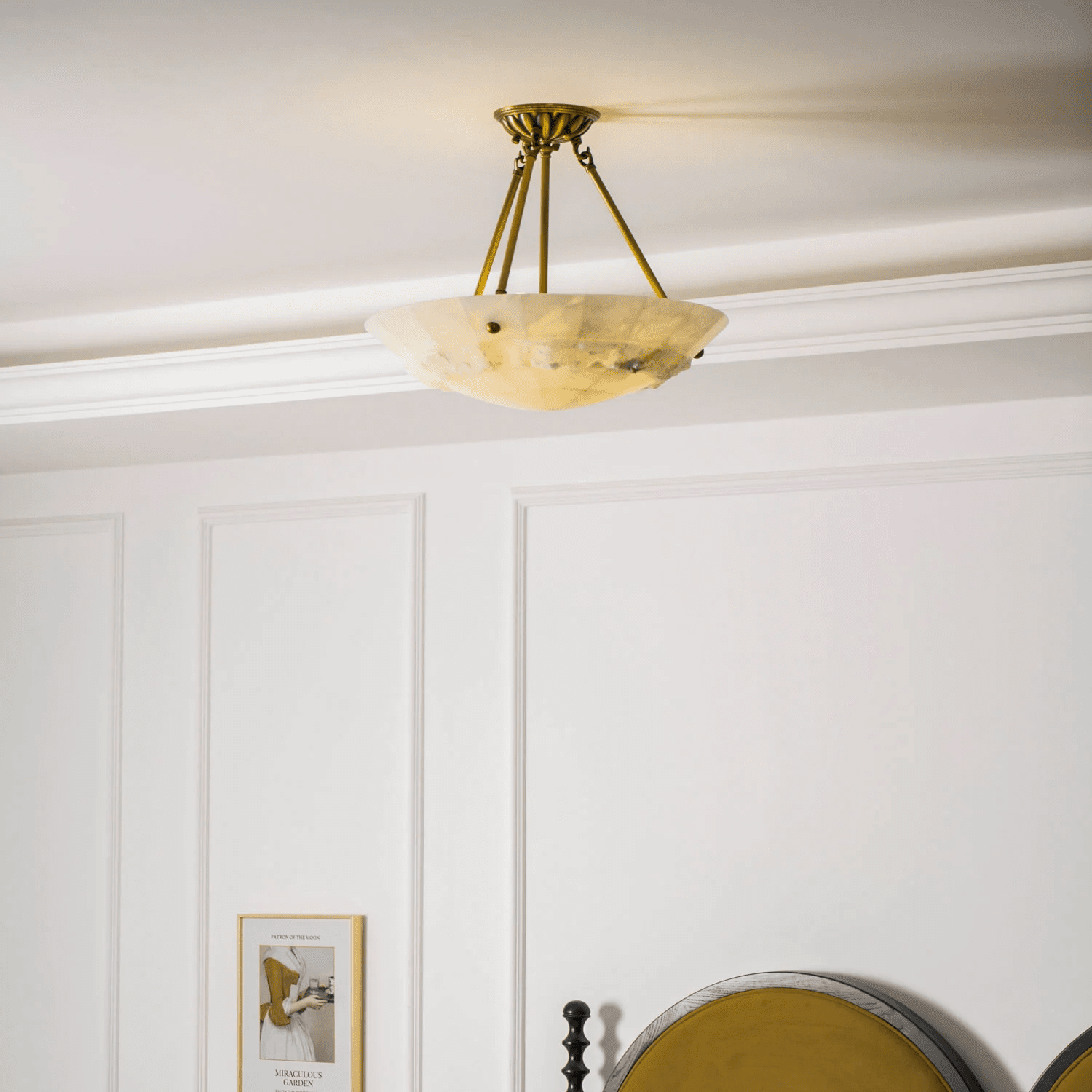 Lyrecos Sculpturale Albasten Plafondlamp