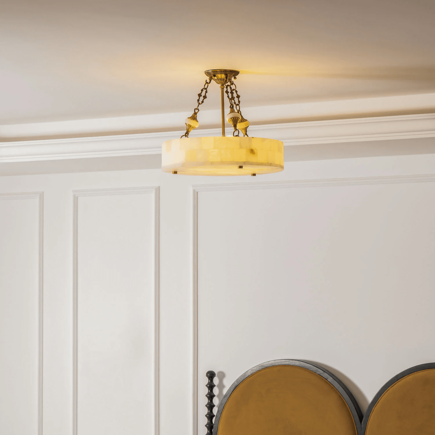 Torezy Flat Albasten Plafondlamp