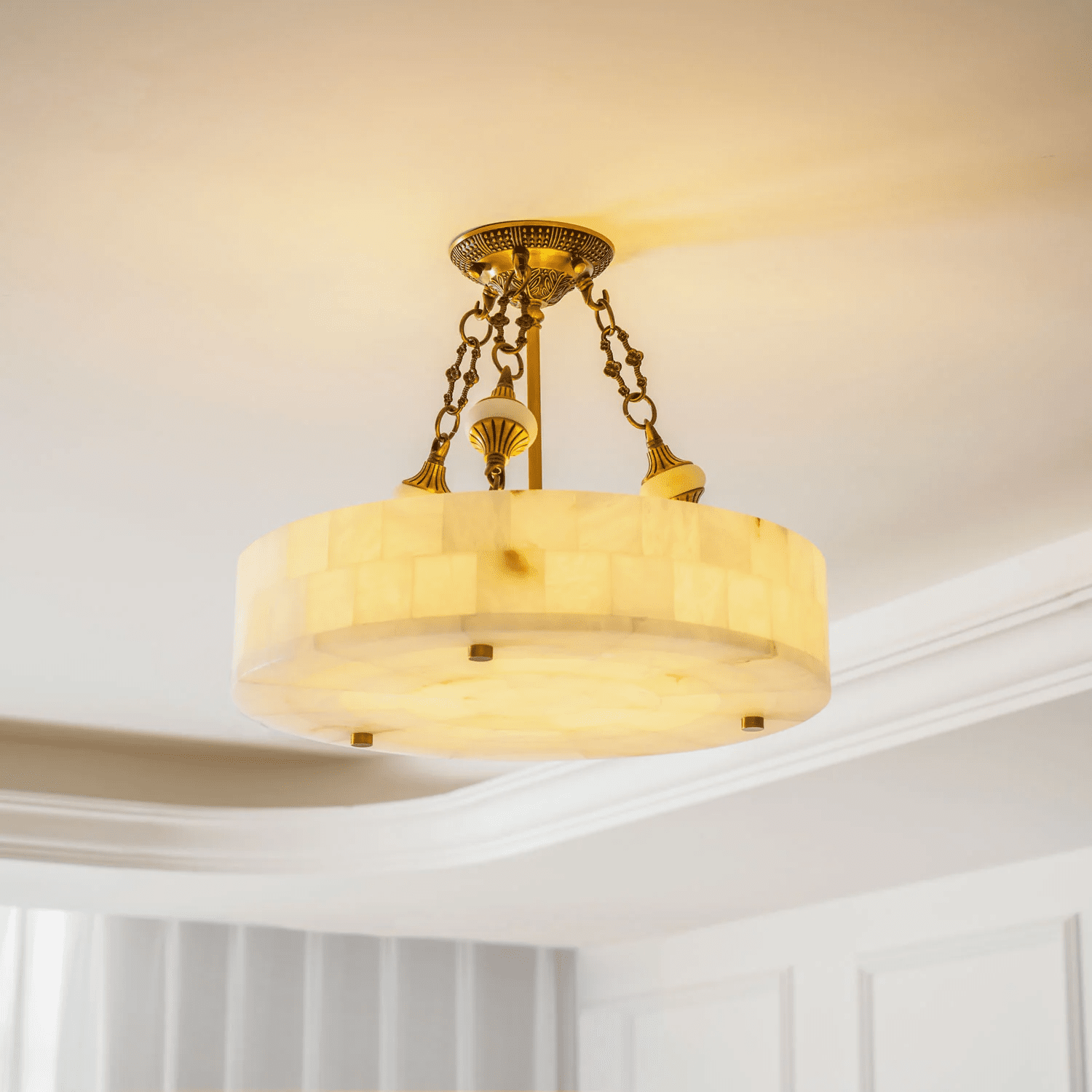 Torezy Flat Albasten Plafondlamp
