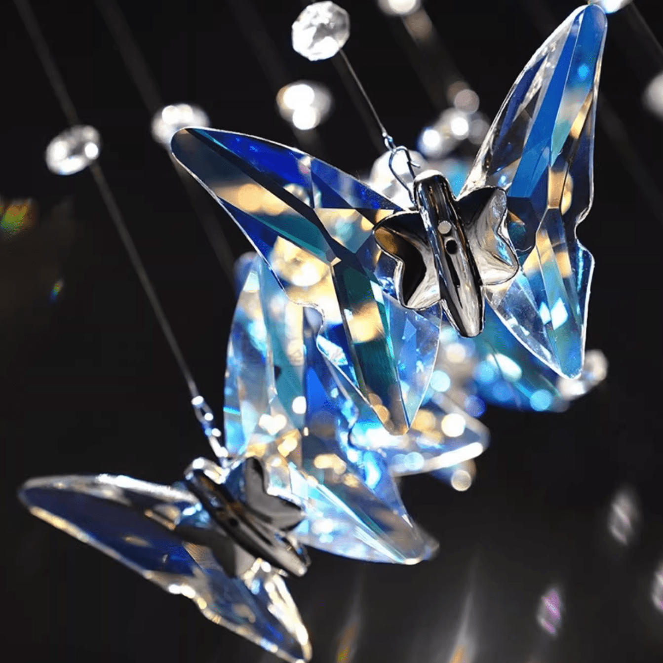 Kristallen Vlinders Hanglamp