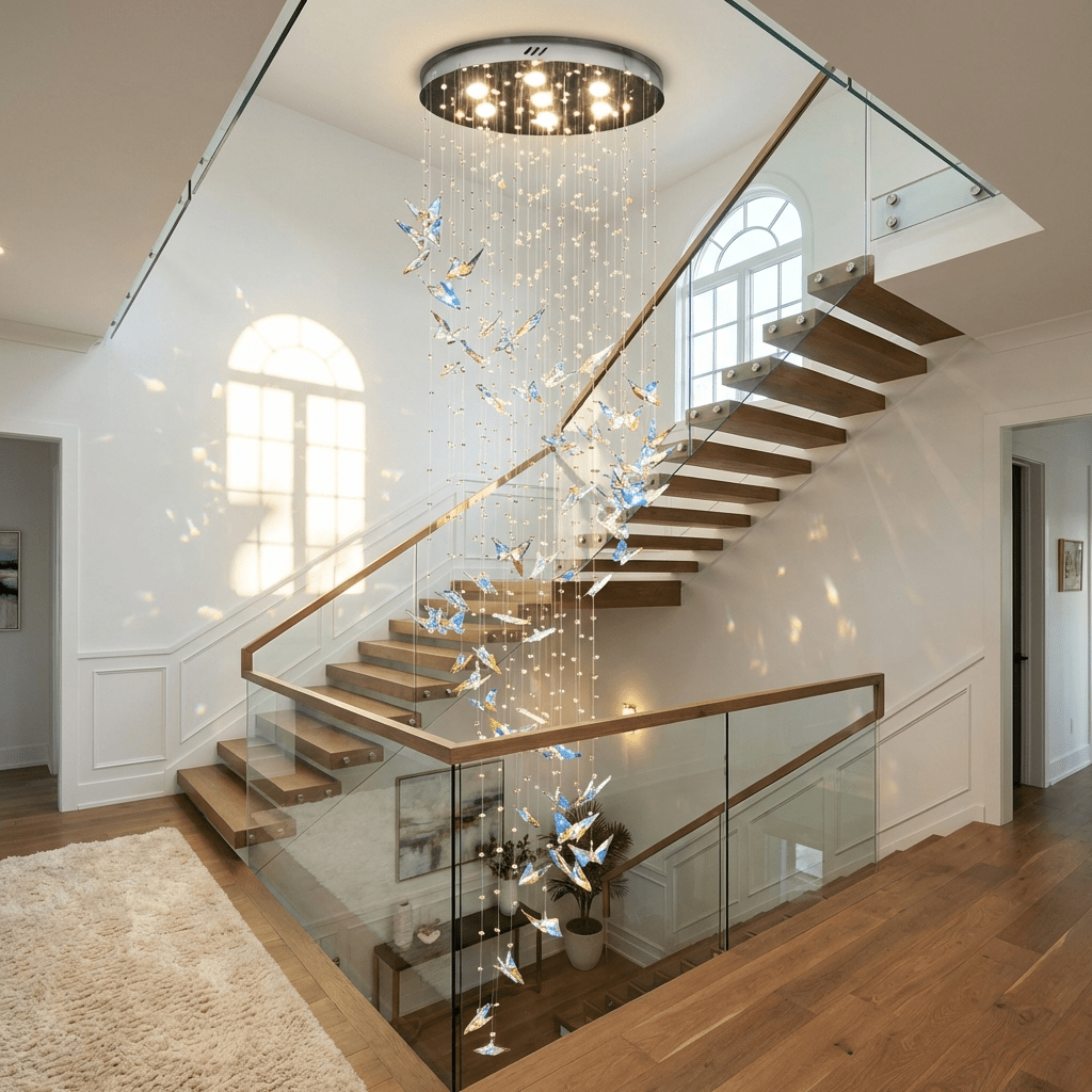 Kristallen Vlinders Hanglamp