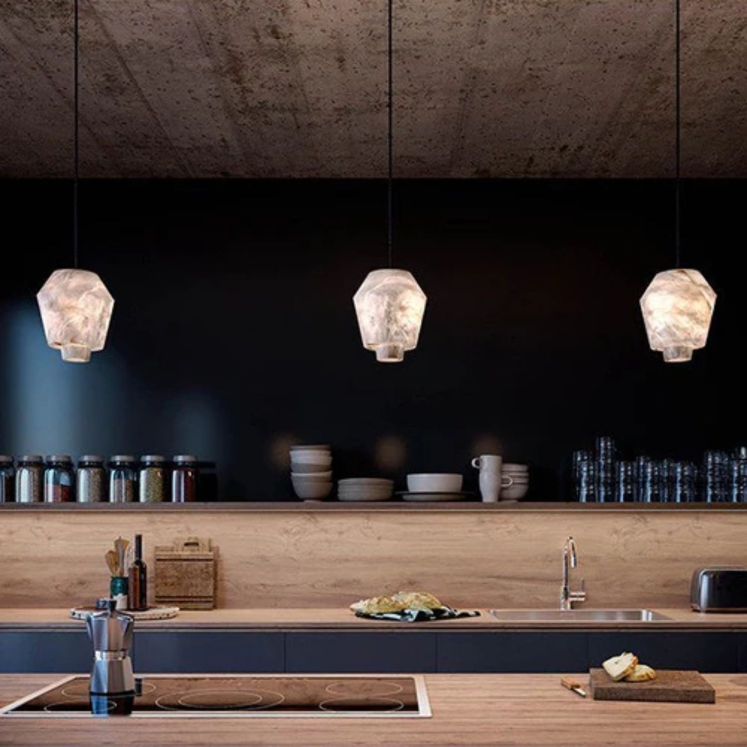 Velia Albasten Hanglamp