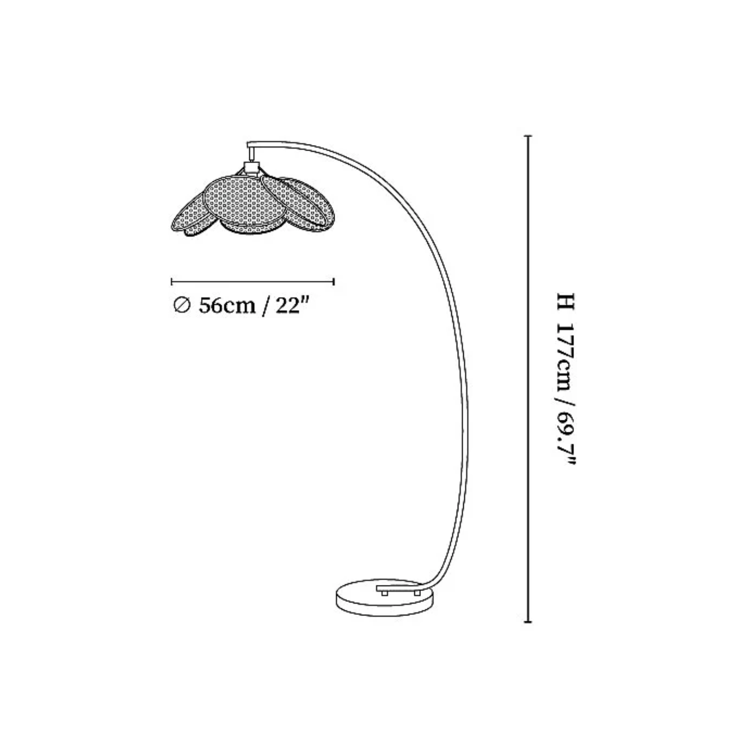 Melzo Flower Vloerlamp