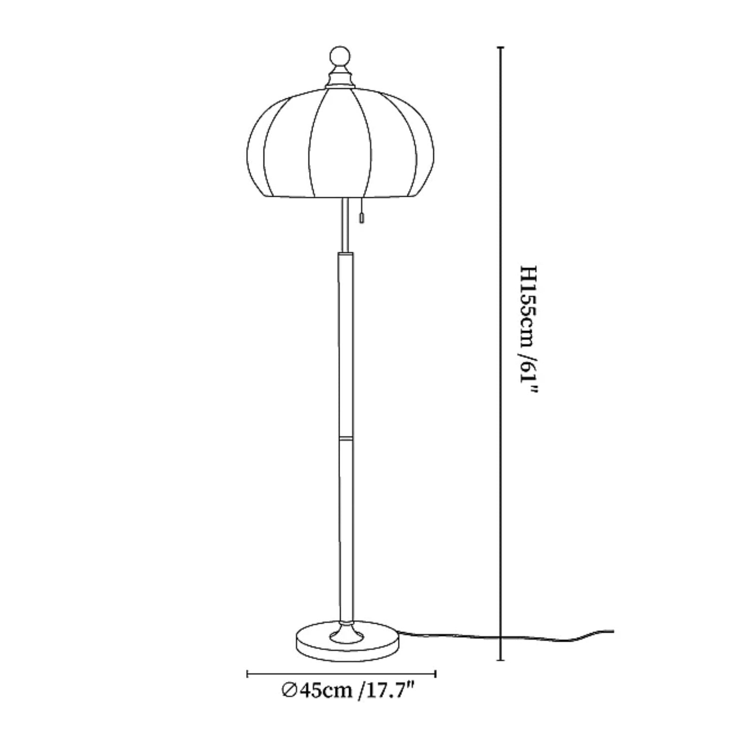 Melora Vintage Vloerlamp