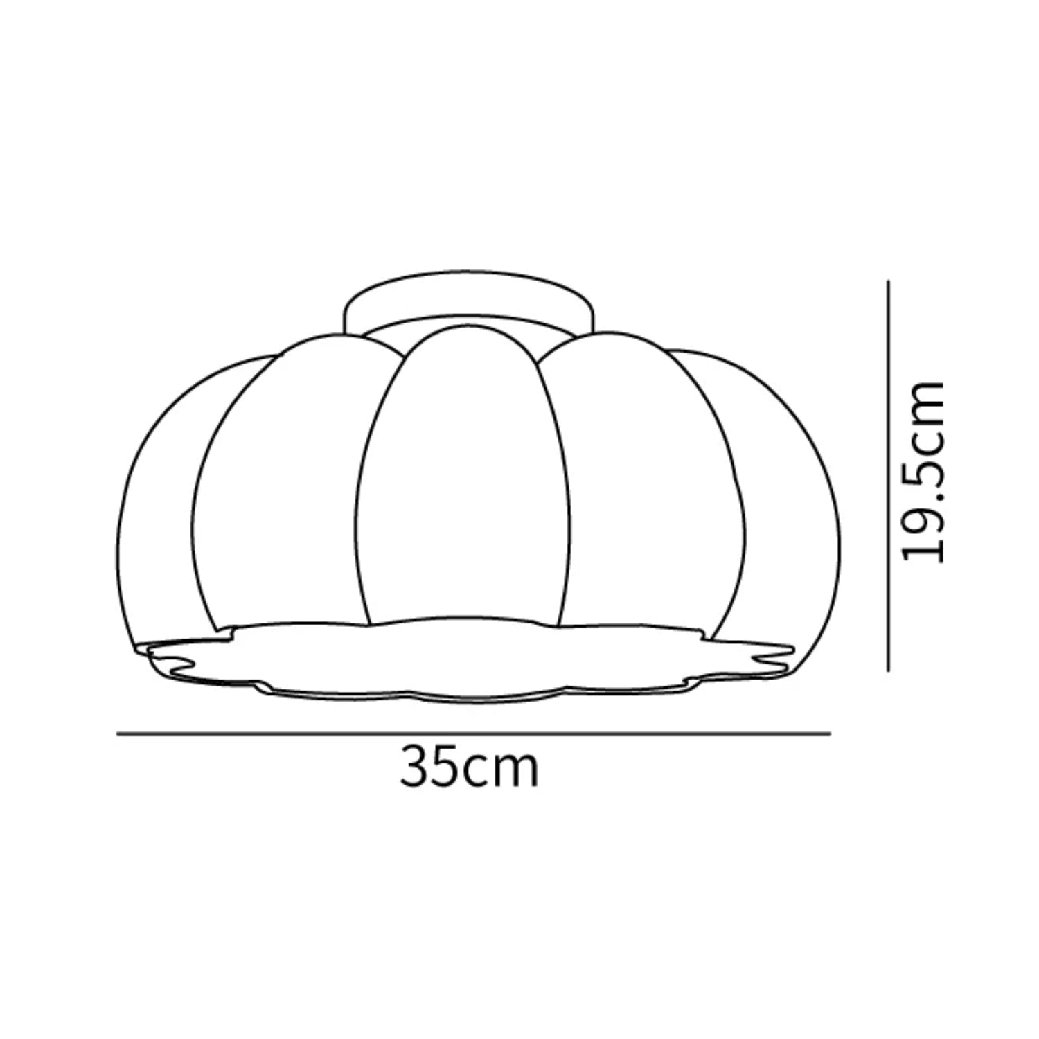 Pompus Pompoen Plafondlamp
