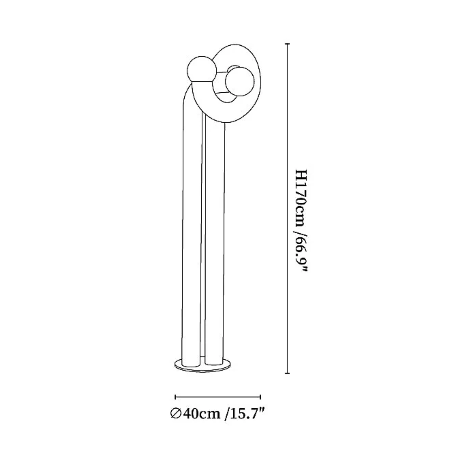 Lopuma Twist Vloerlamp