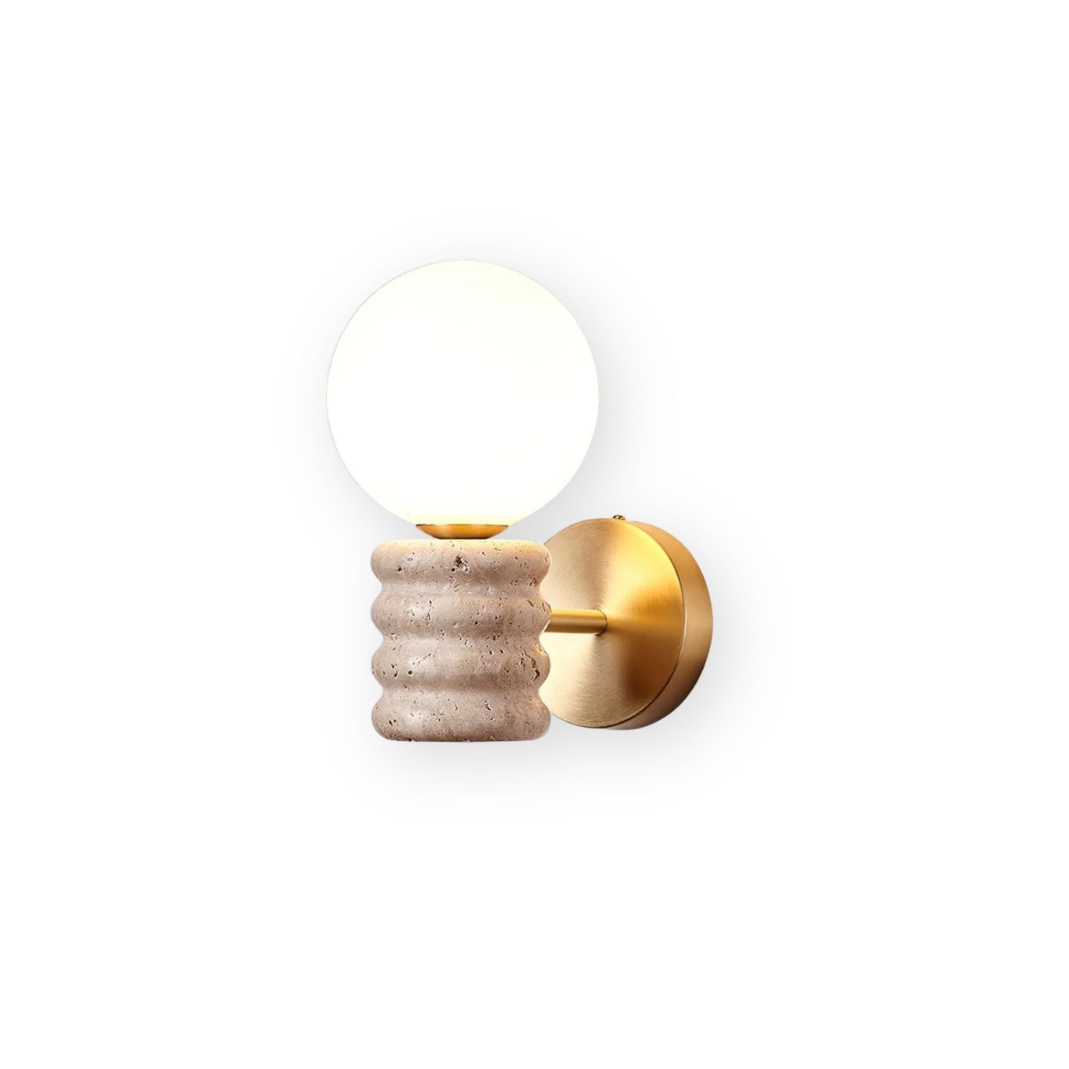 Remo Travertijnen Wandlamp