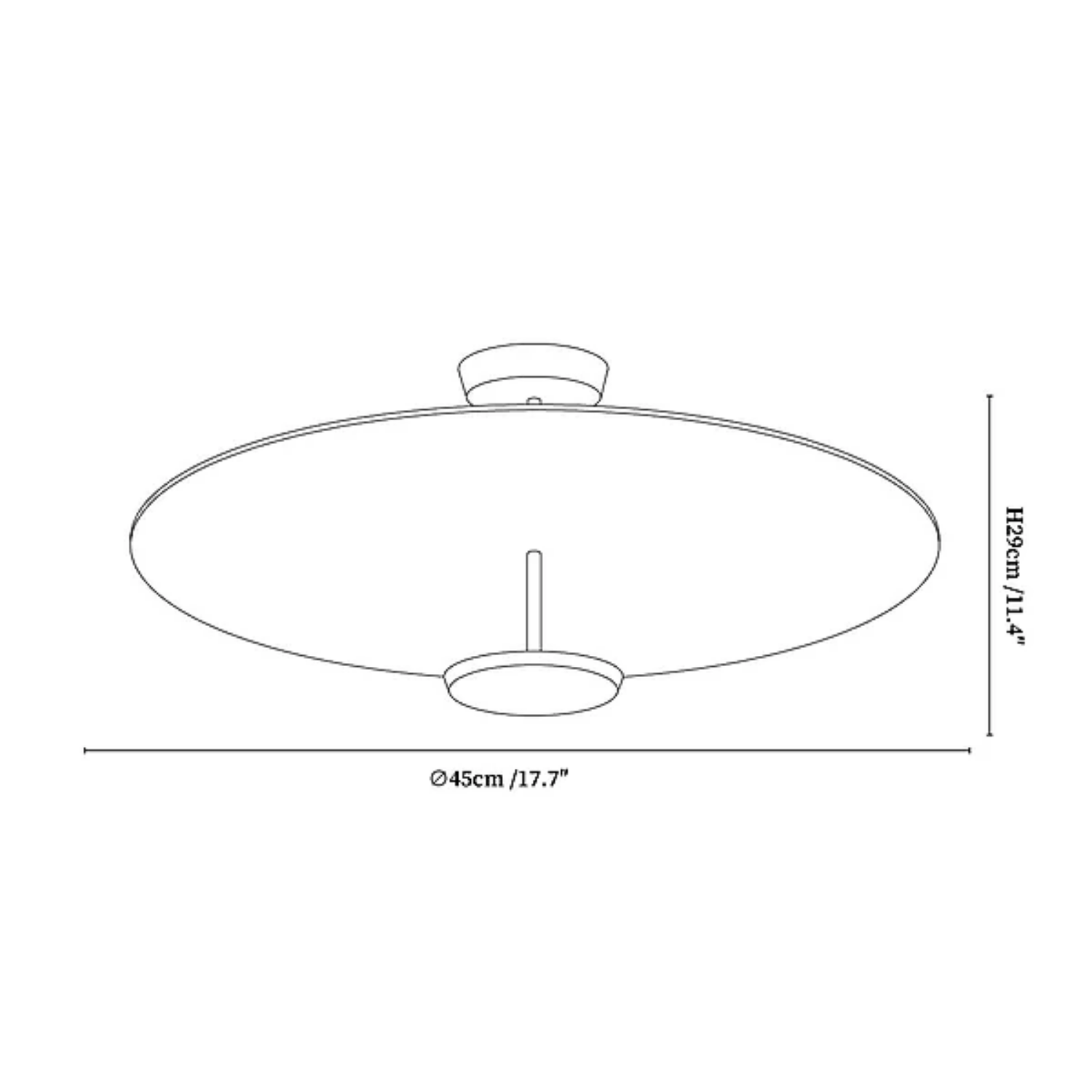 Mio Disc Plafondlamp
