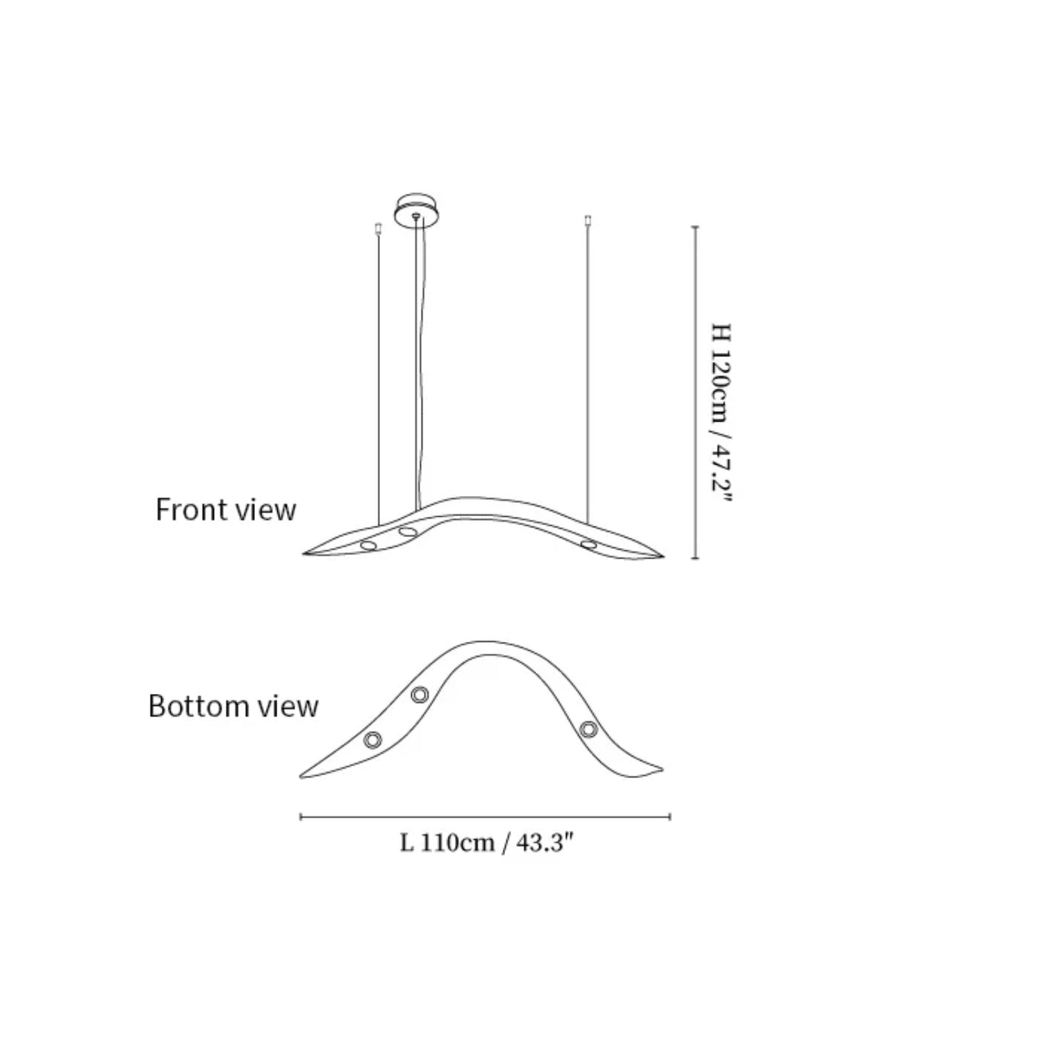 Weloma Wave Houten Hanglamp