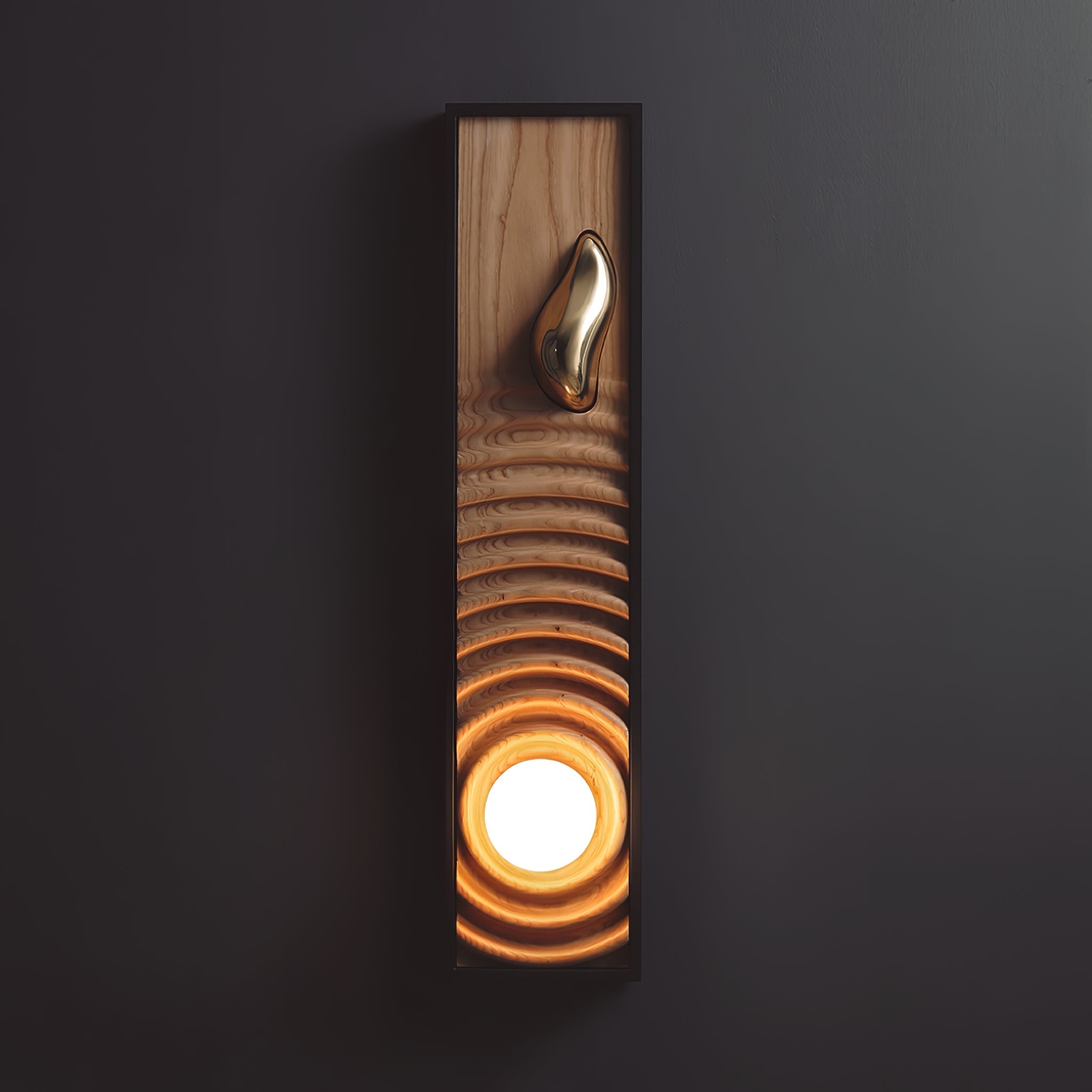 Moluze Houten Wandlamp