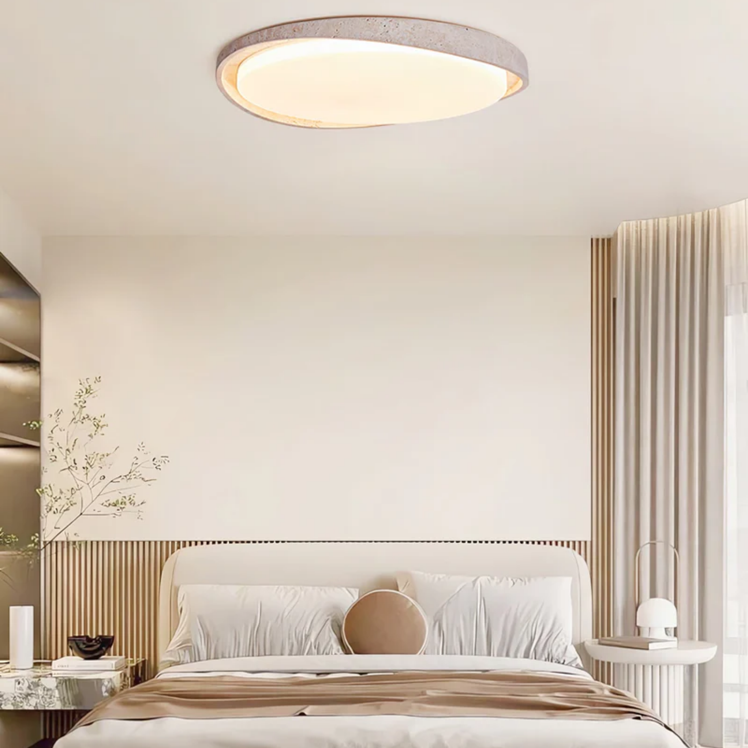 Aruz Wave Natuursteen Plafondlamp