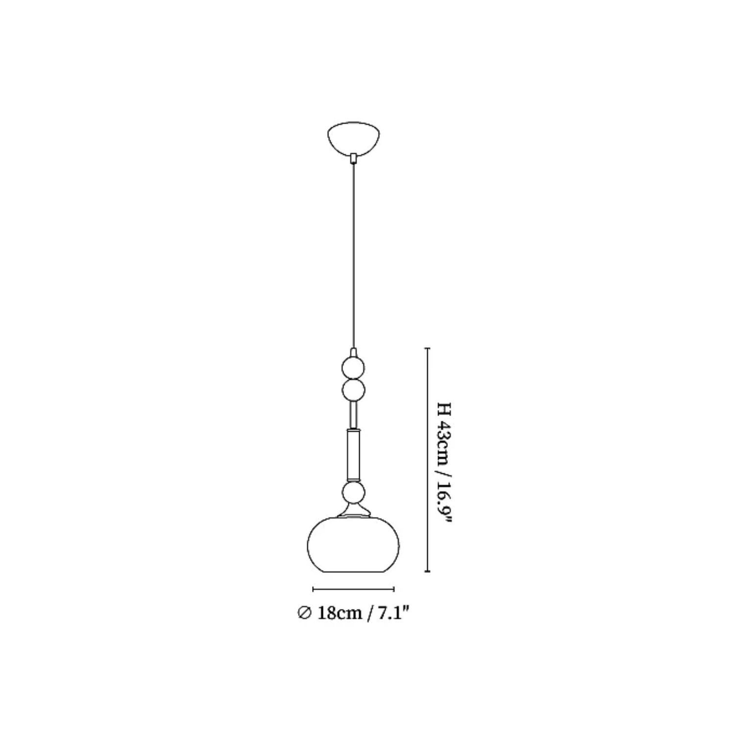 Romea Hanglamp