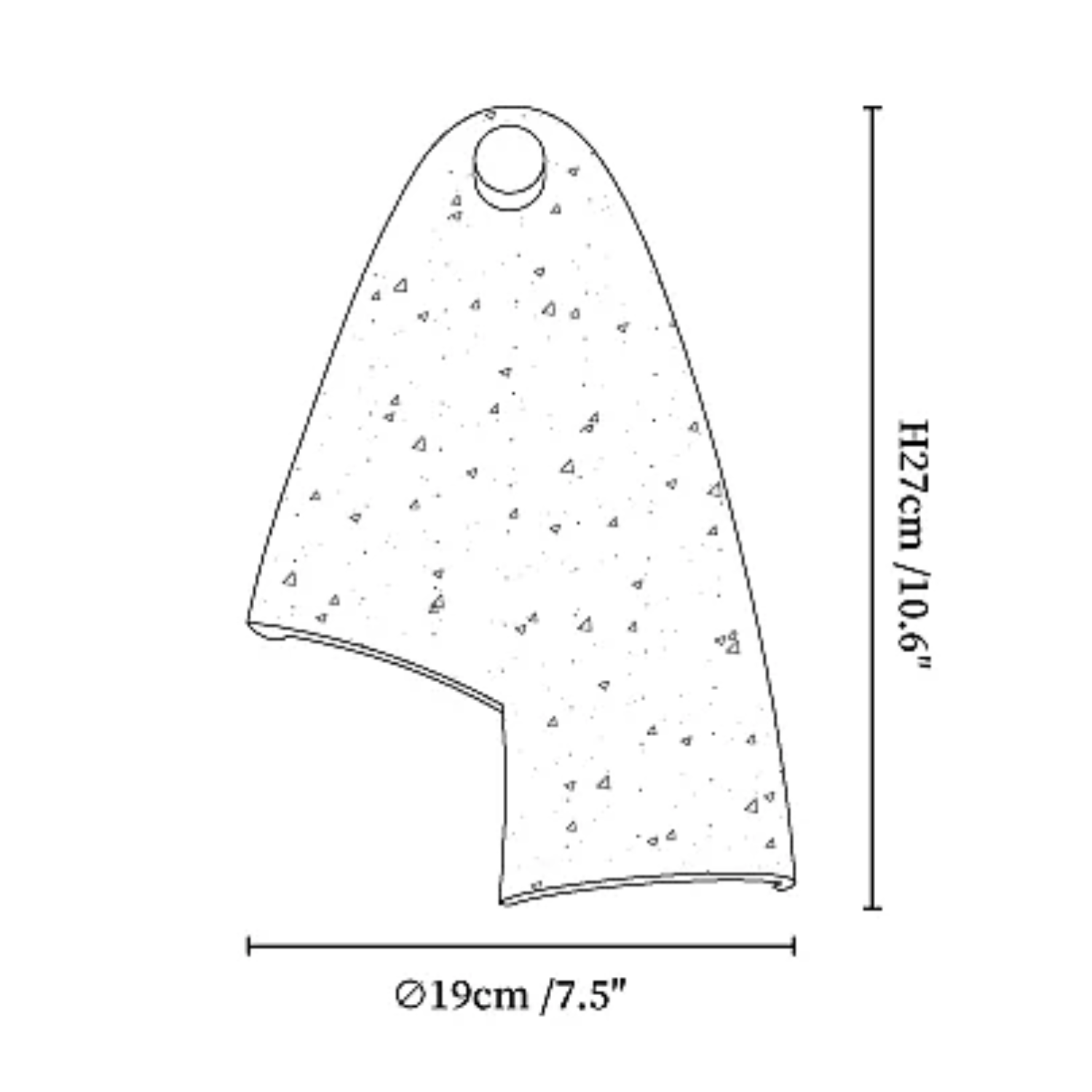 Doperez Natuursteen Wandlamp